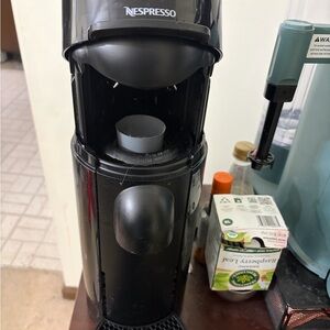 Nespresso Glossy Black Coffee Maker
